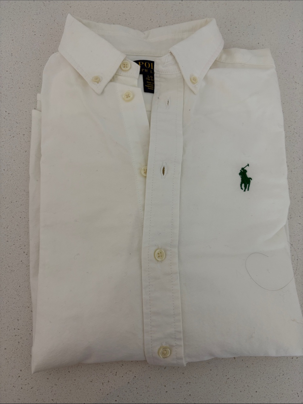 POLO RALPH LAUREN BOYS LONG SLEEVE TOP LARGE